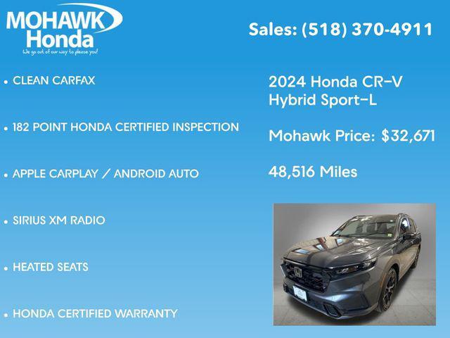 used 2024 Honda CR-V Hybrid car, priced at $32,846