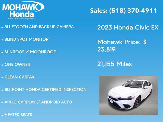 used 2023 Honda Civic car, priced at $23,819