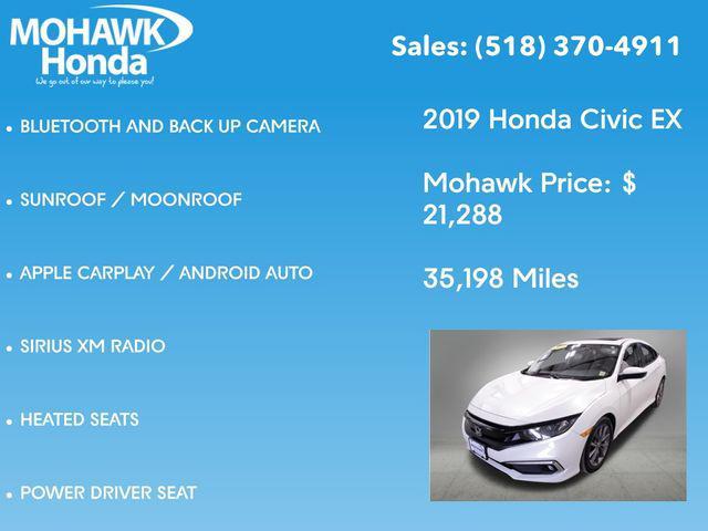 used 2019 Honda Civic car, priced at $21,288