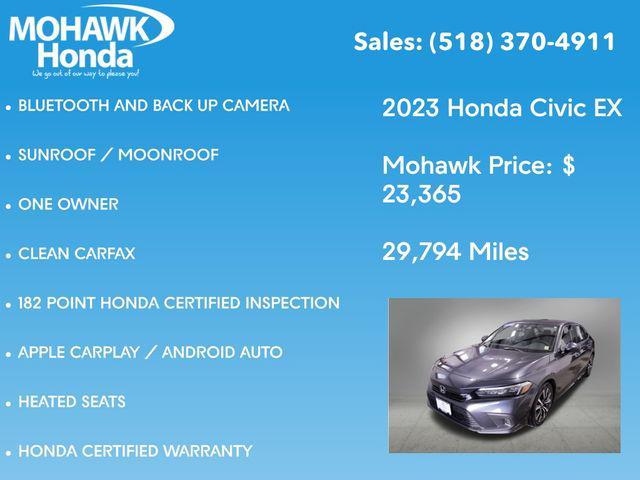 used 2023 Honda Civic car, priced at $23,365