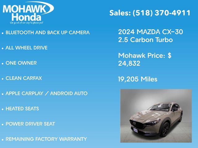 used 2024 Mazda CX-30 car, priced at $24,832