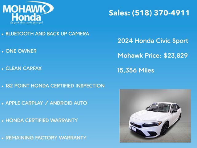 used 2024 Honda Civic car, priced at $23,829