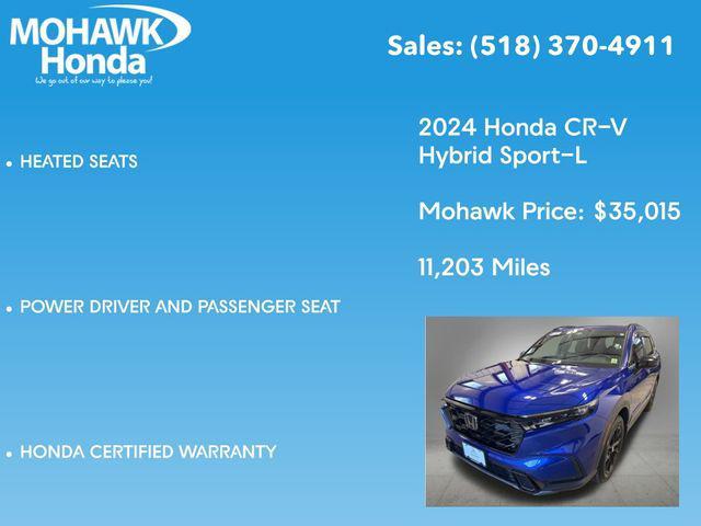 used 2024 Honda CR-V Hybrid car, priced at $35,190