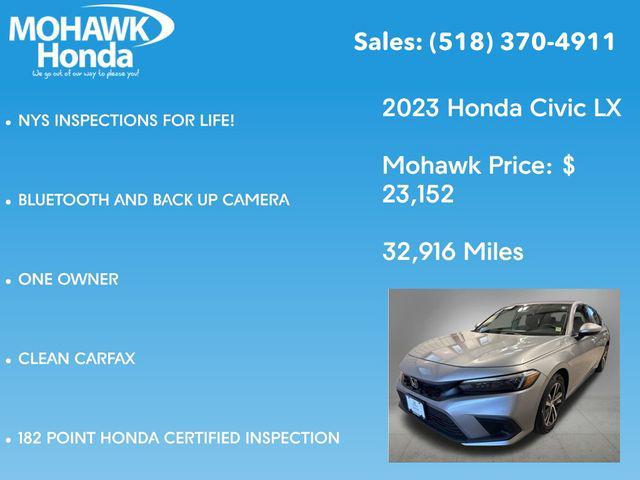 used 2023 Honda Civic car, priced at $23,274