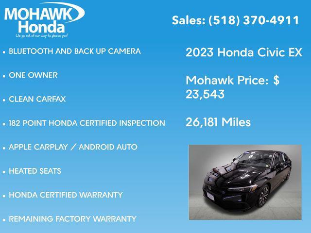 used 2023 Honda Civic car, priced at $23,543