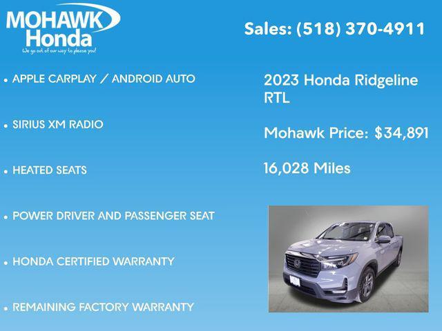 used 2023 Honda Ridgeline car, priced at $34,891