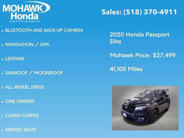 used 2020 Honda Passport car, priced at $27,674