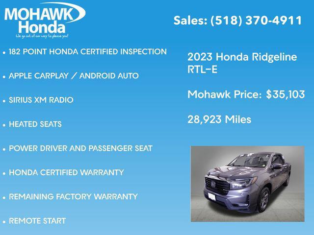 used 2023 Honda Ridgeline car, priced at $35,103