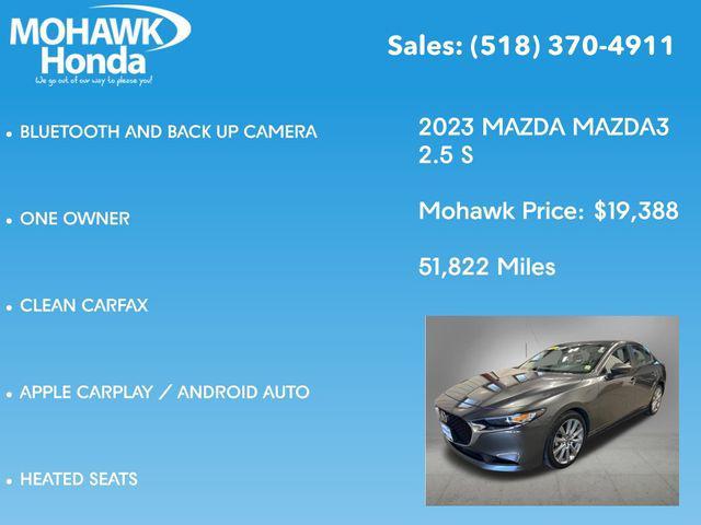 used 2023 Mazda Mazda3 car, priced at $19,563