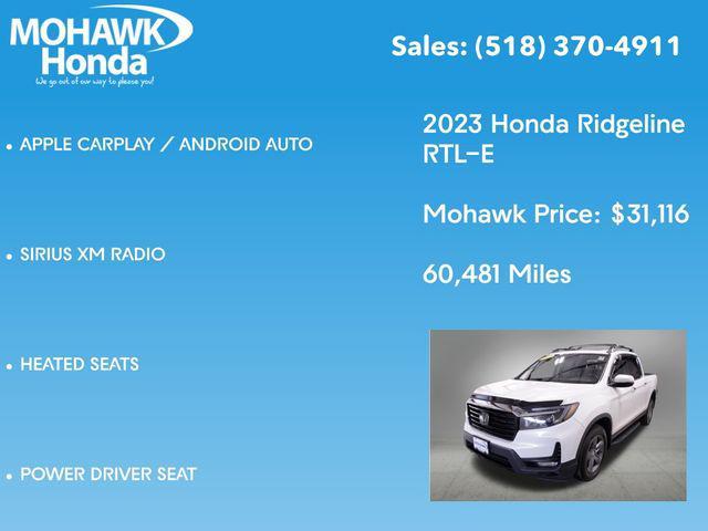 used 2023 Honda Ridgeline car, priced at $31,116