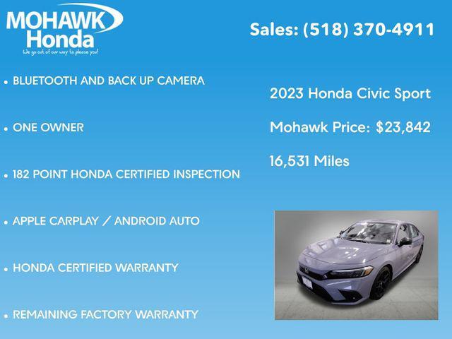 used 2023 Honda Civic car, priced at $23,842