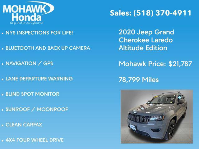 used 2020 Jeep Grand Cherokee car, priced at $22,025
