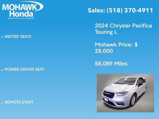 used 2024 Chrysler Pacifica car, priced at $28,000