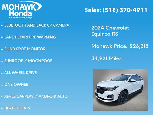 used 2024 Chevrolet Equinox car, priced at $26,318