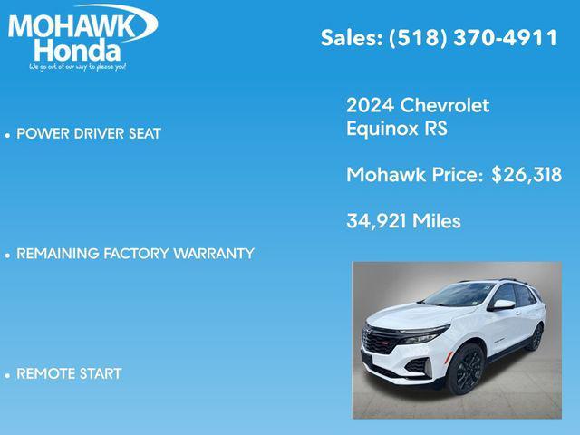 used 2024 Chevrolet Equinox car, priced at $26,318