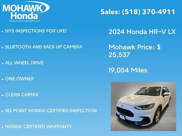 used 2024 Honda HR-V car, priced at $25,712