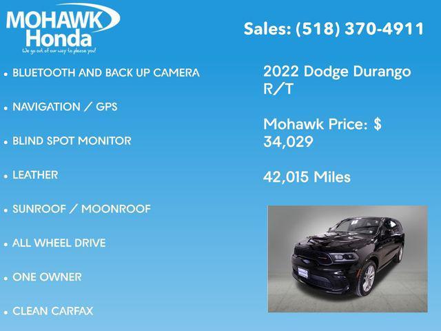 used 2022 Dodge Durango car, priced at $34,029
