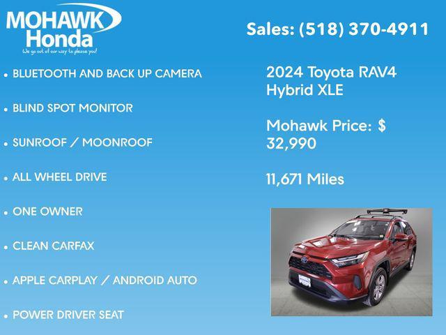 used 2024 Toyota RAV4 Hybrid car, priced at $32,990