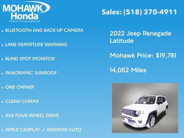 used 2022 Jeep Renegade car, priced at $19,781