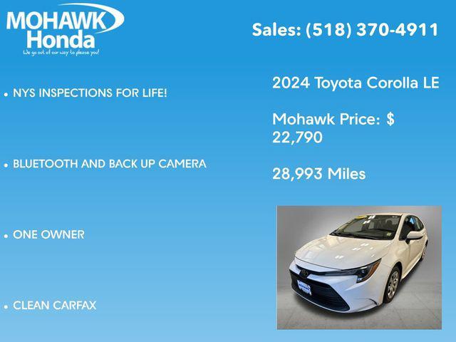 used 2024 Toyota Corolla car, priced at $22,965