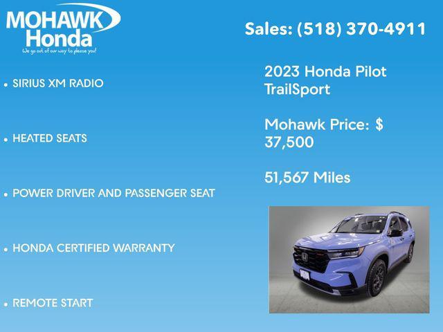 used 2023 Honda Pilot car, priced at $37,500