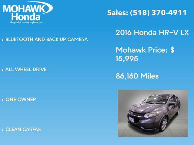 used 2016 Honda HR-V car, priced at $15,995
