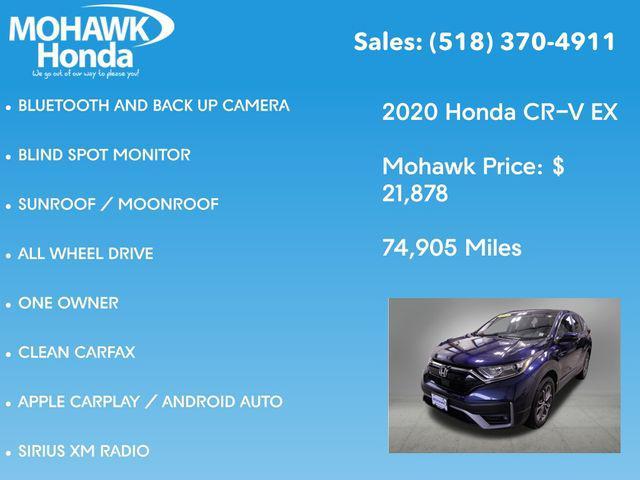 used 2020 Honda CR-V car, priced at $21,878