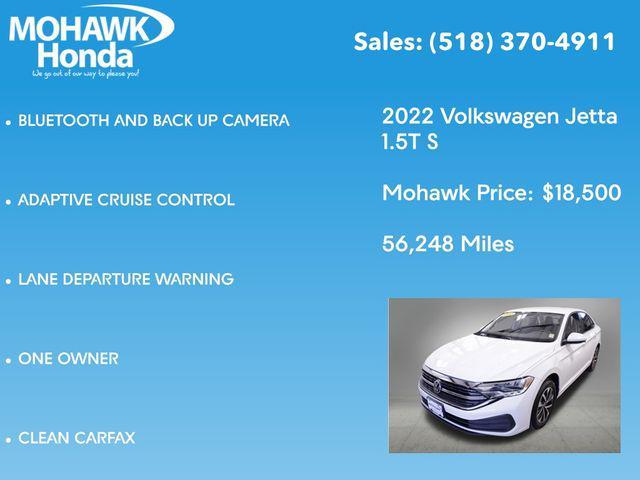 used 2022 Volkswagen Jetta car, priced at $18,500