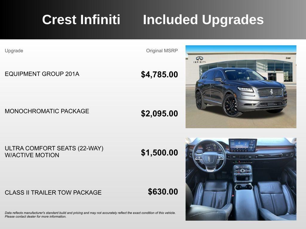 used 2022 Lincoln Nautilus car, priced at $28,984