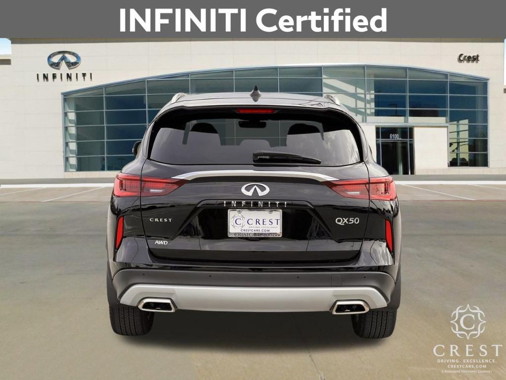 used 2025 INFINITI QX50 car, priced at $37,985