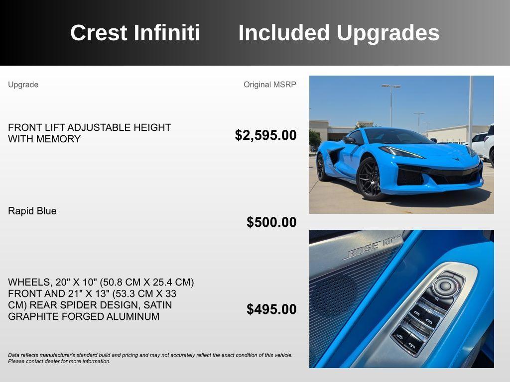 used 2024 Chevrolet Corvette car, priced at $107,861