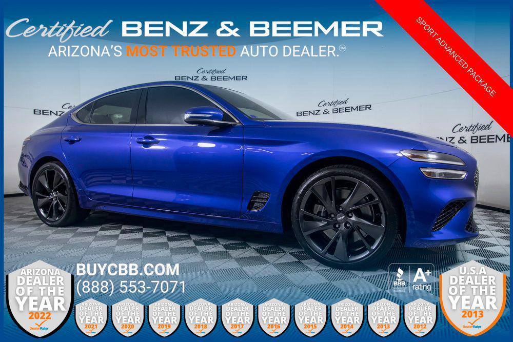 used 2022 Genesis G70 car, priced at $34,500