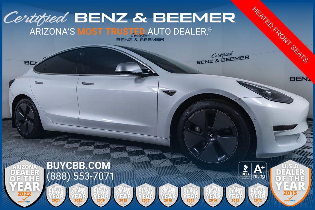 used 2021 Tesla Model 3 car, priced at $18,000