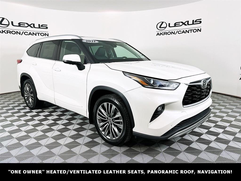 used 2021 Toyota Highlander car, priced at $36,490