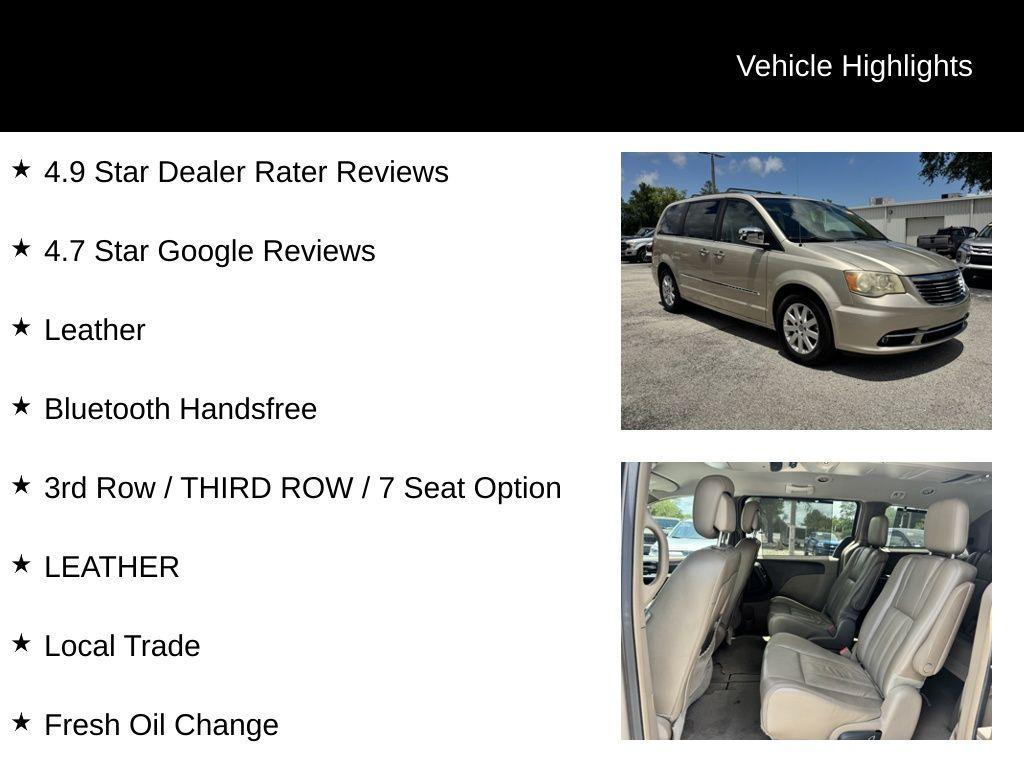 used 2012 Chrysler Town & Country car, priced at $9,513