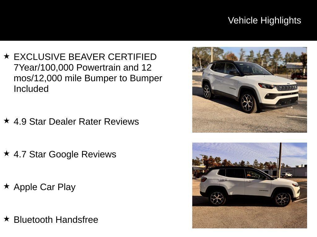 used 2024 Jeep Compass car, priced at $22,100