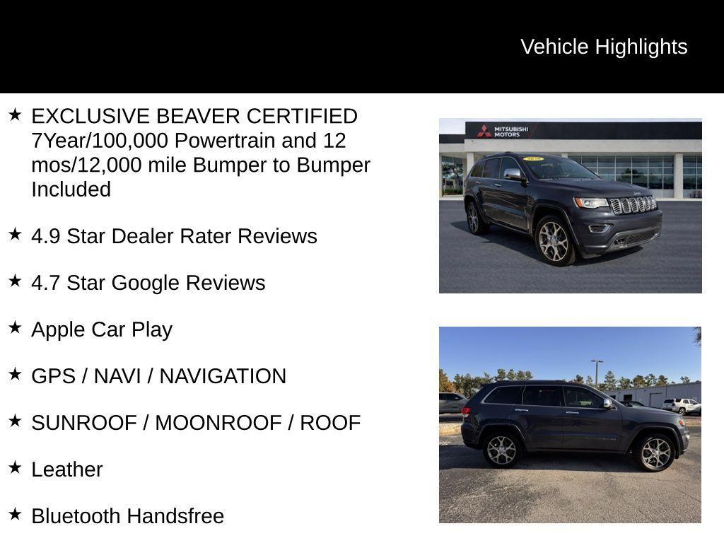 used 2020 Jeep Grand Cherokee car, priced at $21,900