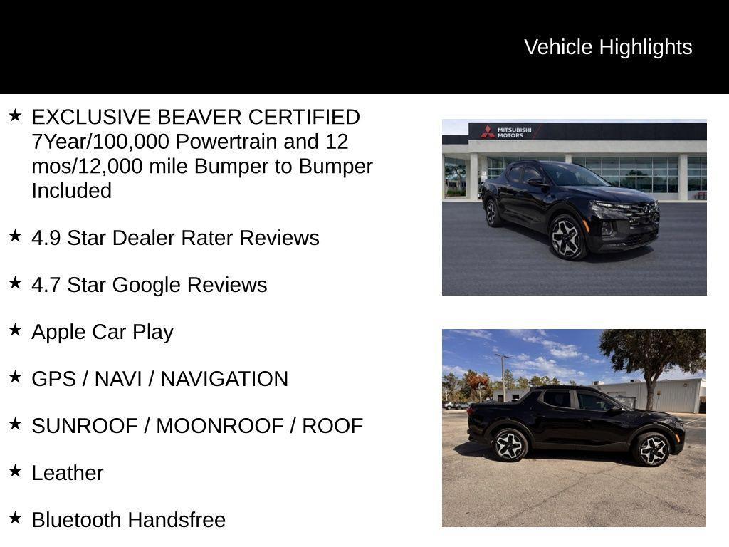 used 2022 Hyundai SANTA CRUZ car, priced at $22,800