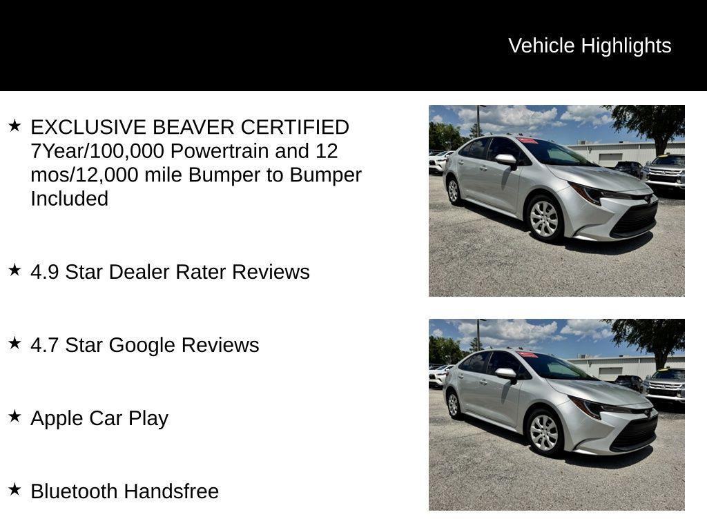 used 2024 Toyota Corolla car, priced at $25,113