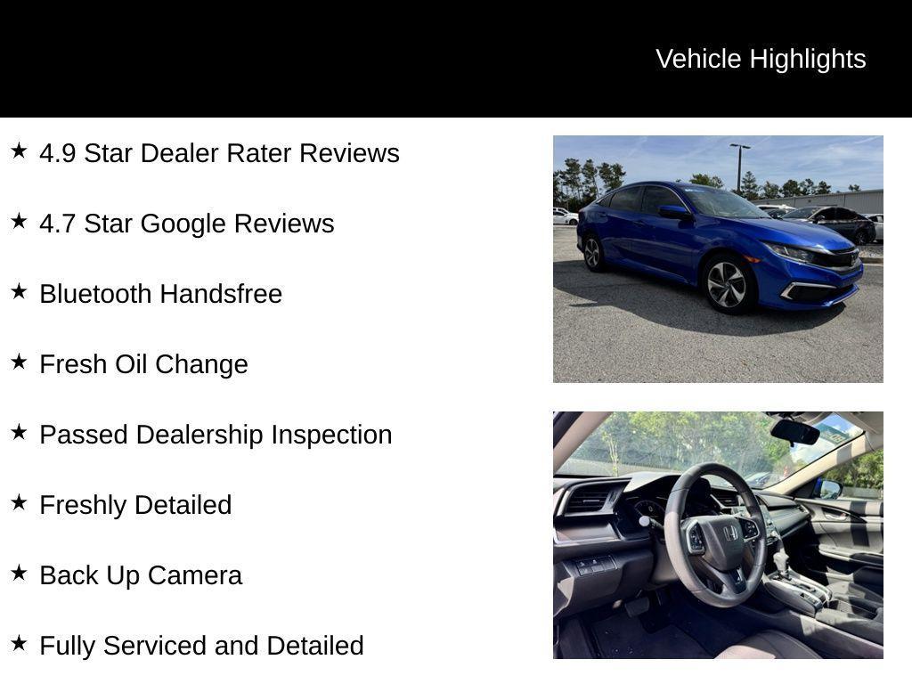 used 2019 Honda Civic car, priced at $22,413