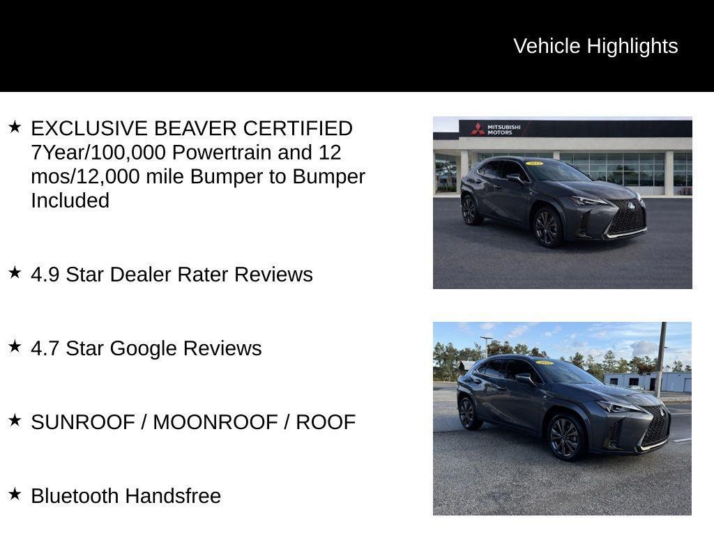 used 2022 Lexus UX 200 car, priced at $25,100