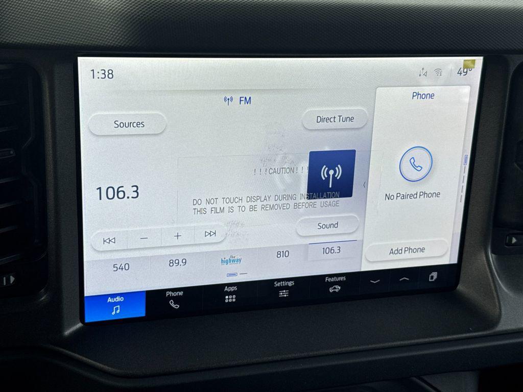 new 2025 Ford Bronco car, priced at $41,785