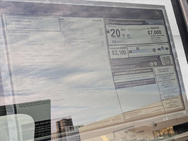 new 2026 Land Rover Defender car, priced at $85,710