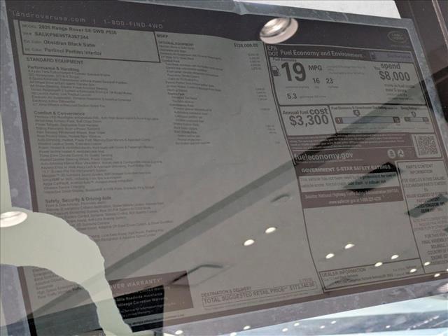 new 2026 Land Rover Range Rover car, priced at $173,340