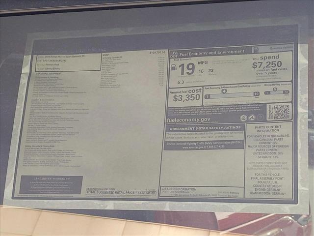 new 2025 Land Rover Range Rover Sport car, priced at $122,745