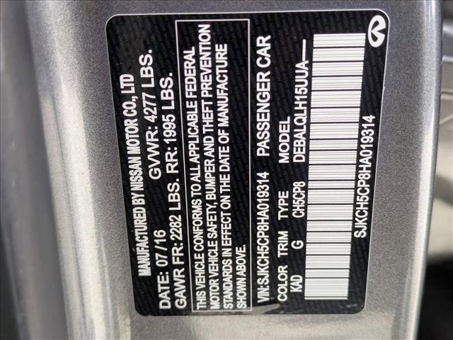 used 2017 INFINITI QX30 car, priced at $11,995