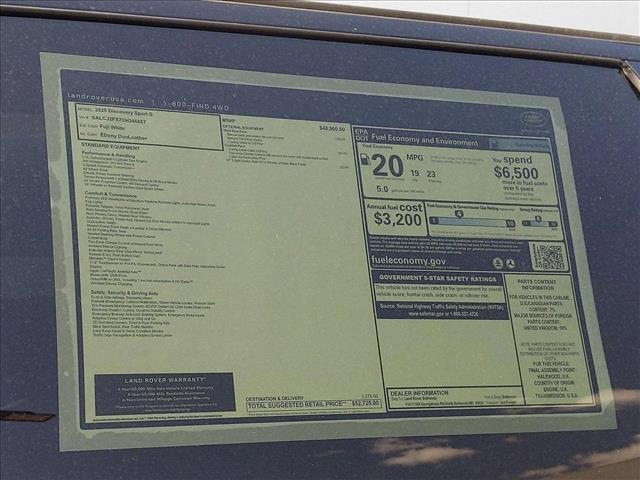 new 2025 Land Rover Discovery Sport car, priced at $50,627