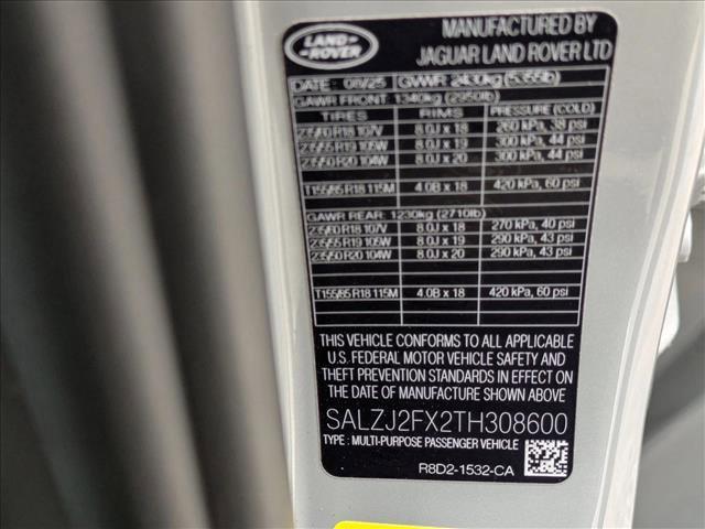 new 2026 Land Rover Range Rover Evoque car, priced at $53,975