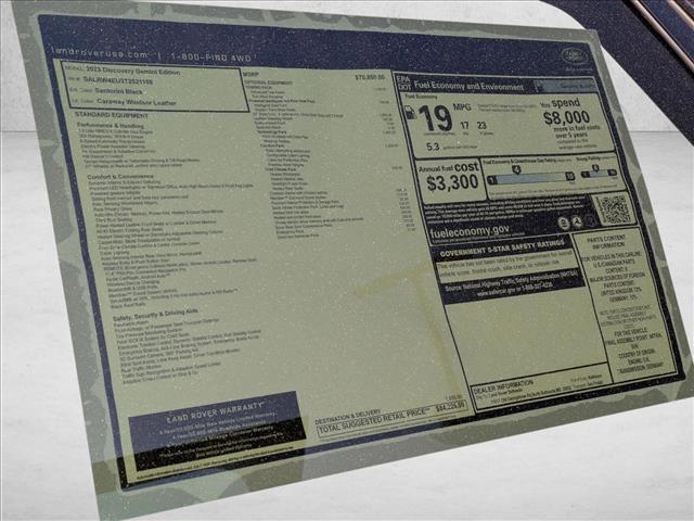 new 2026 Land Rover Discovery car, priced at $84,226