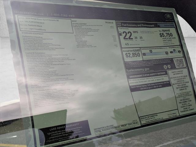 new 2026 Land Rover Range Rover Sport car, priced at $101,785